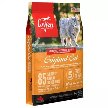 ORIJEN Cat Original 17kg – Bioloogiliselt sobiv teraviljavaba kuiv kassitoit, 85% värske või toore loomse koostisosaga