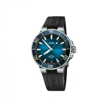 ORIS meeste sukeldujakell 41350742274FC 41.50mm automaatne sinine numbrilaud sinine kummist rihm