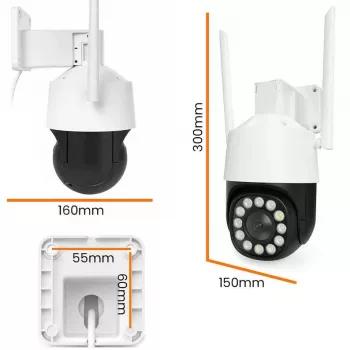 ORLLO TZ11 4K 8MP PTZ IP-kaamera Wi-Fi ja 4G LTE-ga, Tuya Smart, Pan-Tilt, välisvalve