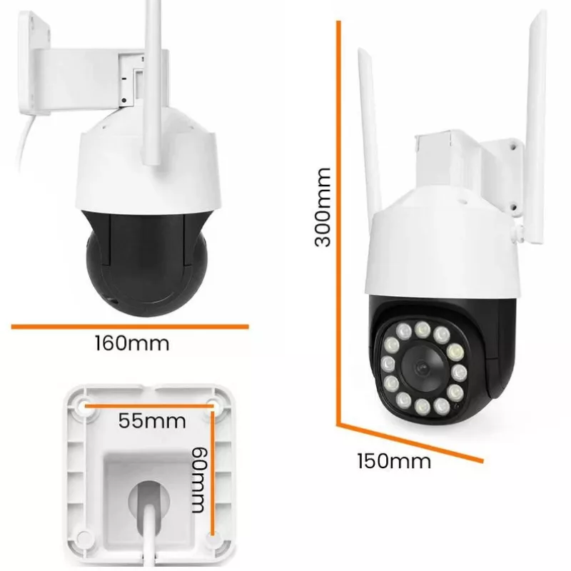 ORLLO TZ11 4K 8MP PTZ IP-kaamera Wi-Fi ja 4G LTE-ga, Tuya Smart, Pan-Tilt, välisvalve