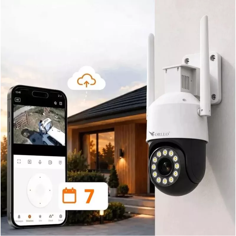 ORLLO TZ11 4K 8MP PTZ IP-kaamera Wi-Fi ja 4G LTE-ga, Tuya Smart, Pan-Tilt, välisvalve