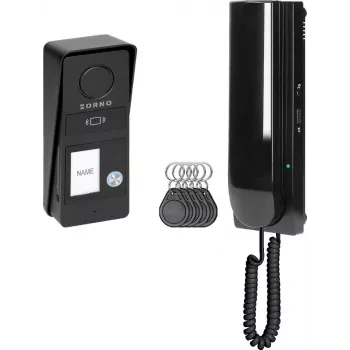 ORNO OR-DOM-RD-937/B Wired Audio Intercom Kit for Single-Family Home