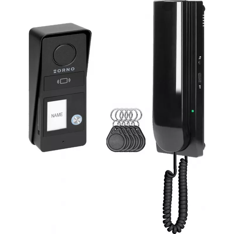 ORNO OR-DOM-RD-937/B Wired Audio Intercom Kit for Single-Family Home