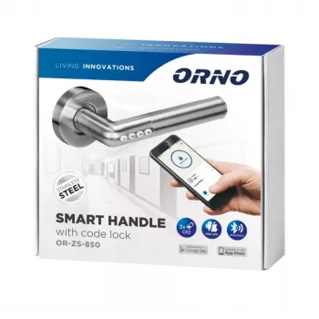 ORNO OR-ZS-850 Elektrooniline uksepiida lukuga koodiga, IP44, must