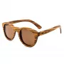 ORYGIN WOOD-B Unisex Päikeseprillid Puitraamiga, UV400 Kaitse, Pruunide Läätsedega, 45/25/145 mm