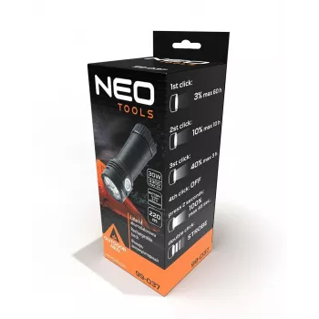 OSRAM P9 LED USB laetav taskulamp 3300 lm must