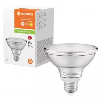 OSRAM PAR30 7,5W 75W Equivalent LED Reflector Lamp Dimmable 10W 633lm 2700K Warm White E27 36° Beam Angle