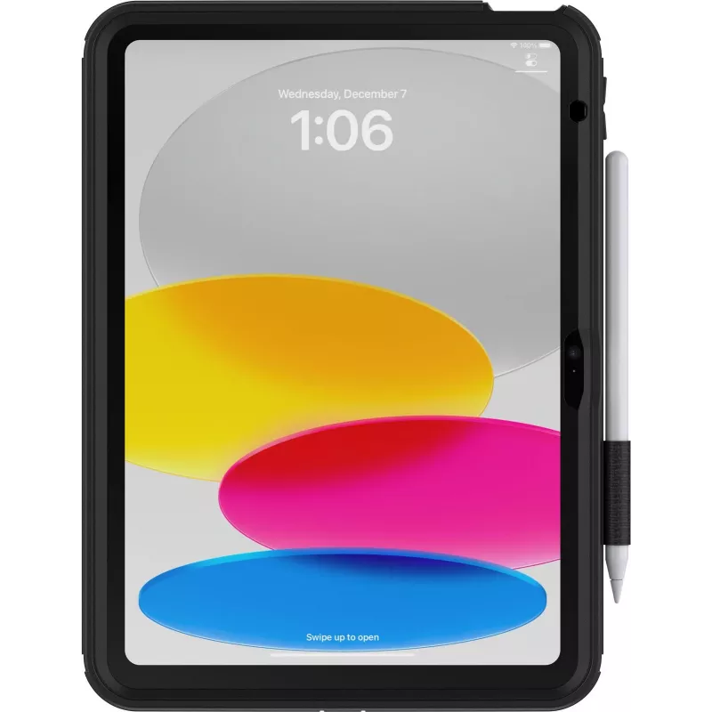 OtterBox Defender Series Kickstand Case for iPad 10th Gen - Ultra-Rugged Protective Case with Integrated Screen Protector - Military Standard Drop Tested - Black (77-93756)