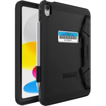 OtterBox Defender Series Kickstand Case for iPad 10th Gen - Ultra-Rugged Protective Case with Integrated Screen Protector - Military Standard Drop Tested - Black (77-93756)