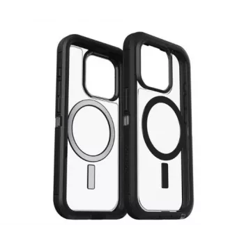 OtterBox Defender XT Ümbris Apple iPhone 15 Pro (Läbipaistev/Must) – Sõjaväeklassi Kaitse