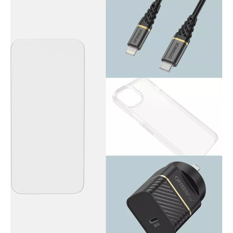 OtterBox Premium Glass antimikroobne ekraanikaitse Apple iPhone 13 / 13 Pro jaoks - läbipaistev 77-96637