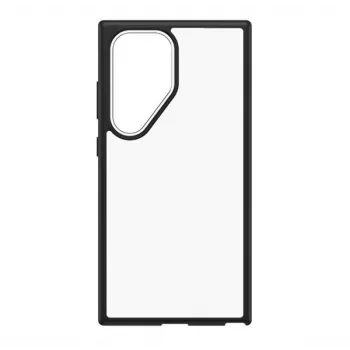 OtterBox React ümbris Samsung Galaxy S24 Ultra jaoks - must kristallselge/must Drop+ kaitsega