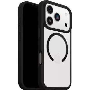 OtterBox React MagSafe for iPhone 17 Pro Black Crystal - Clear/Black