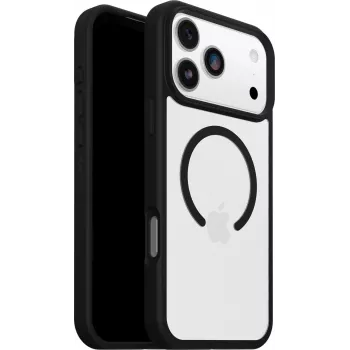OtterBox React Series MagSafe Case for iPhone 17 Pro Max - Black Crystal (Clear/Black)