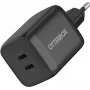 OtterBox Standard 65W GaN USB-C seinälaadija 2 pordiga (45W+20W PD) must