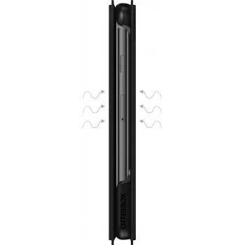 OtterBox Strada Series klapiga ümbris Apple iPhone 6/6s/7/8/SE (2. ja 3. põlvkond) jaoks - must