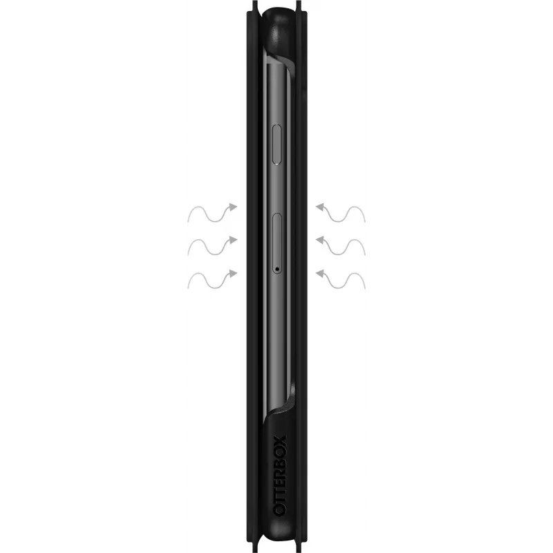 OtterBox Strada Series klapiga ümbris Apple iPhone 6/6s/7/8/SE (2. ja 3. põlvkond) jaoks - must