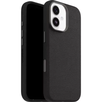 OtterBox Symmetry Cactus Leather Camera Control Case for iPhone 17 - Noir Ash Black
