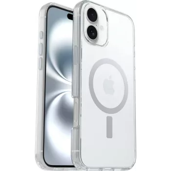 OtterBox Symmetry Clear MagSafe ümbris iPhone 16 Plus-le - läbipaistev