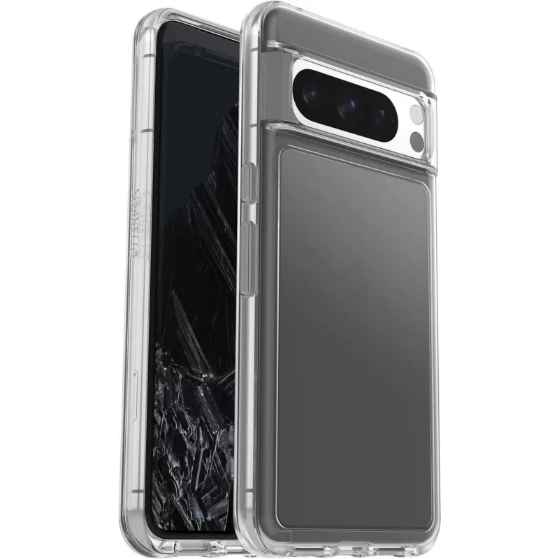 OtterBox Symmetry Series Clear Back Cover for Google Pixel 8 Pro - Polükarbonaat, Sünteetiline Kumm - Läbipaistev
