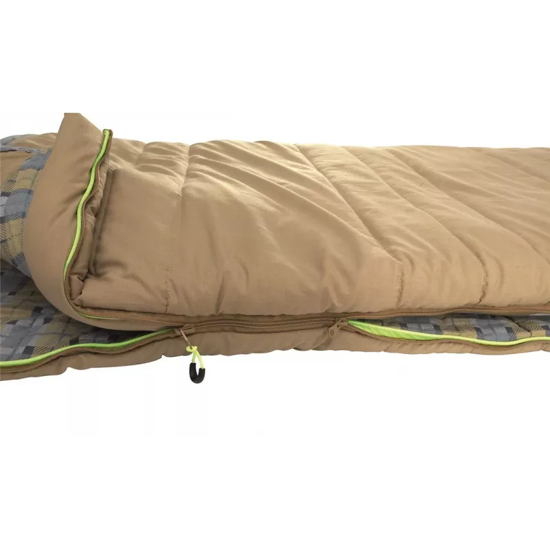 Outwell Commodore magamiskott 225 x 85 cm 9/5/-8 °C lahtise padjaga, kahesuunalise automaatlukustusega L-kujulise tõmblukuga