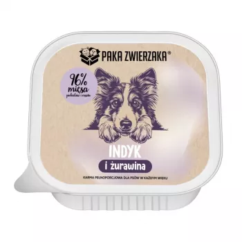 PAKA ZWIERZAKA Türgi ja jõhvikatega märg koeratoit – teraviljavaba, 150 g kott
