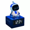 Paladone AstroBot Icon äratuskell - hall/valge digitaalne LCD robot-äratuskell unekordusfunktsiooniga