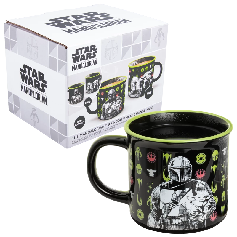 Paladone Mandalorian ja Grogu soojusmuutustass