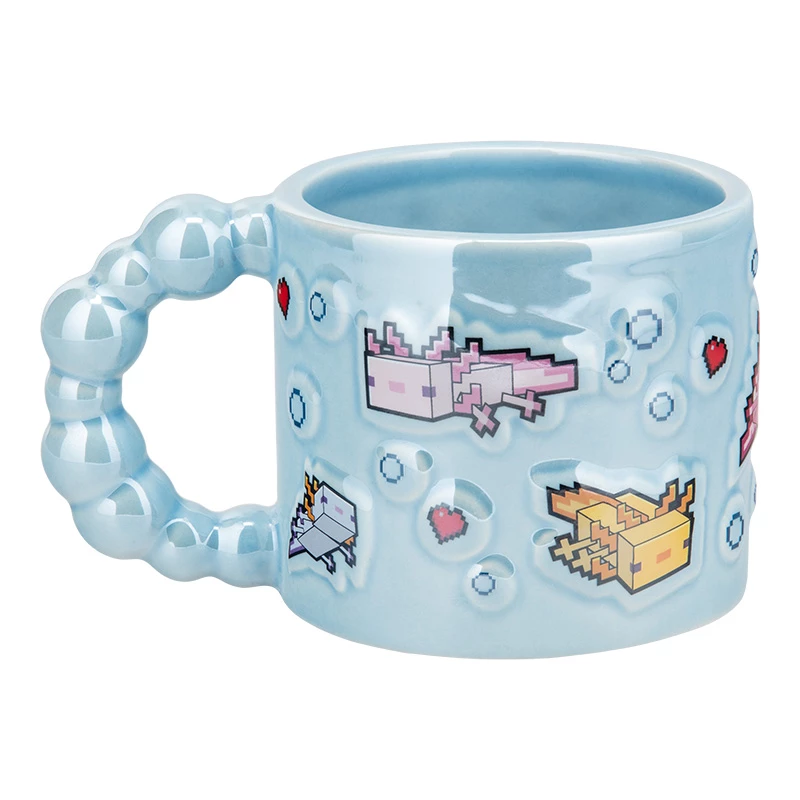 Paladone Minecraft Axolotl Bubble Shaped Mug - 325 ml keraamiline roosa