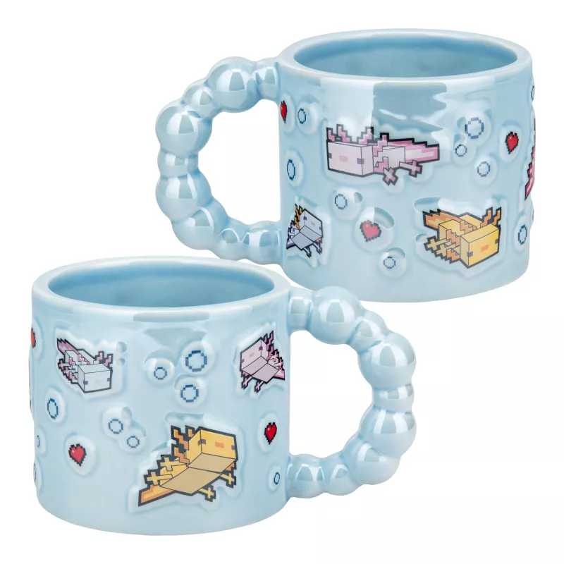Paladone Minecraft Axolotl Bubble Shaped Mug - 325 ml keraamiline roosa