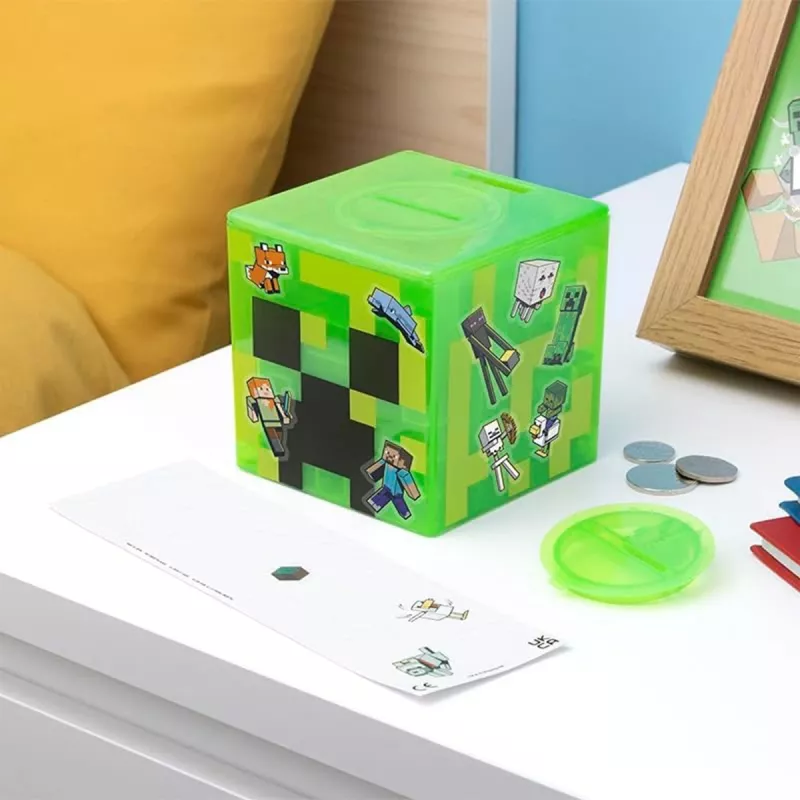 Paladone Minecraft Creeper Maze Safe V2 – Electronic Puzzle Money Box with Creeper Sound Effects