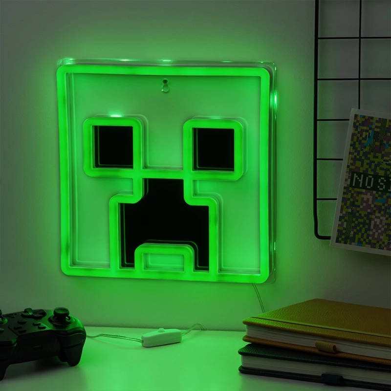 Paladone Minecraft Creeper Seinale Kinnitatav LED Neoonvalgusti
