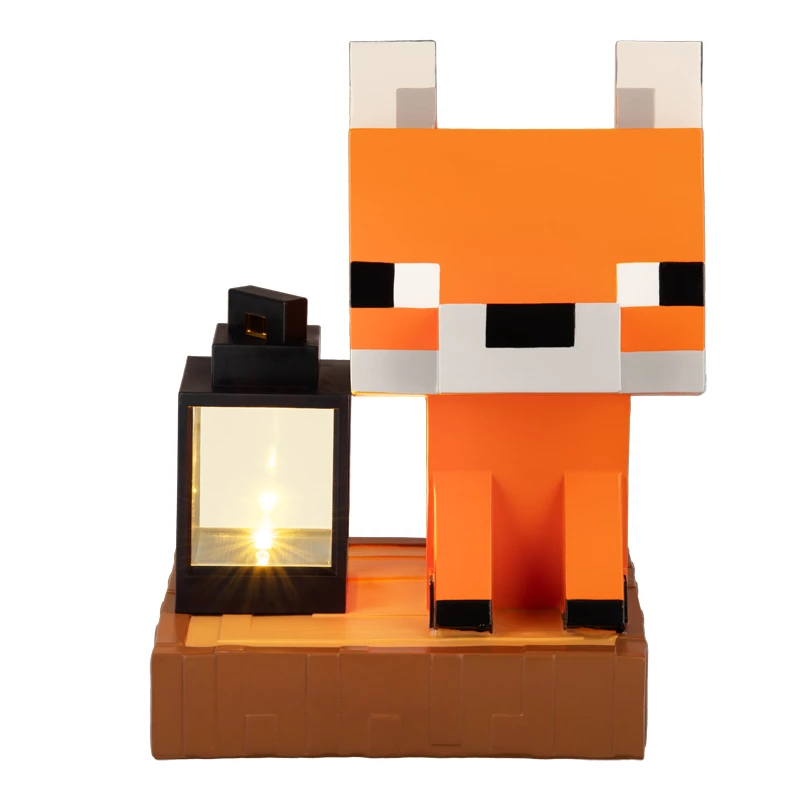 Paladone Minecraft Fox Solar Light - LED väljas dekoratiivkuju dusk-to-dawn anduriga, sooja valge kuma, pritsmekindel disain