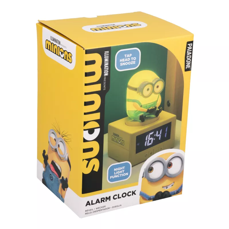 Paladone Minions Icon äratuskell - digitaalne LED, USB-toide, snooze