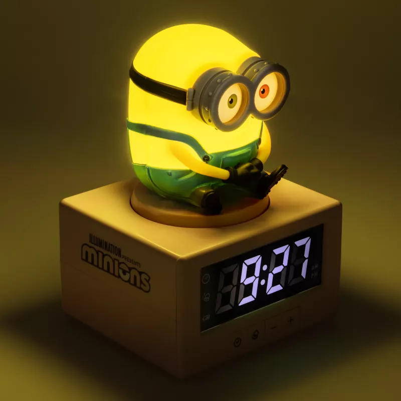 Paladone Minions Icon äratuskell - digitaalne LED, USB-toide, snooze