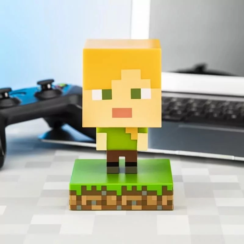 Paladone PP6591MCF Minecraft Alex Icon Light - USB-toitega LED öölamp, mitmevärviline