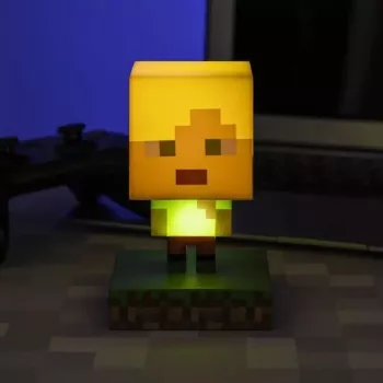 Paladone PP6591MCF Minecraft Alex Icon Light - USB-toitega LED öölamp, mitmevärviline