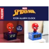 Paladone Spider-Man ikoon äratuskell – digitaalne LED, punane/must