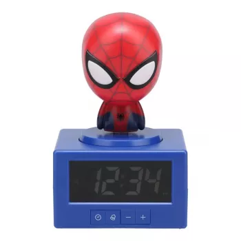 Paladone Spider-Man ikoon äratuskell – digitaalne LED, punane/must