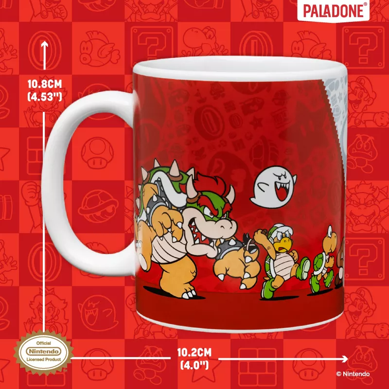 Paladone Super Mario Kruus - Kuumust muutev küsimusplokk keraamiline 300ml