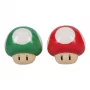 Paladone Super Mario Mushroom soola- ja pipratoos (punane Super Mushroom ja roheline 1-Up Mushroom)