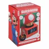 Paladone Super Mario Super Mushroom ikoon äratuskell - digitaalne LCD, USB-toitega, ametlikud Nintendo heliefektid, punane/valge
