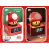 Paladone Super Mario Super Mushroom ikoon äratuskell - digitaalne LCD, USB-toitega, ametlikud Nintendo heliefektid, punane/valge