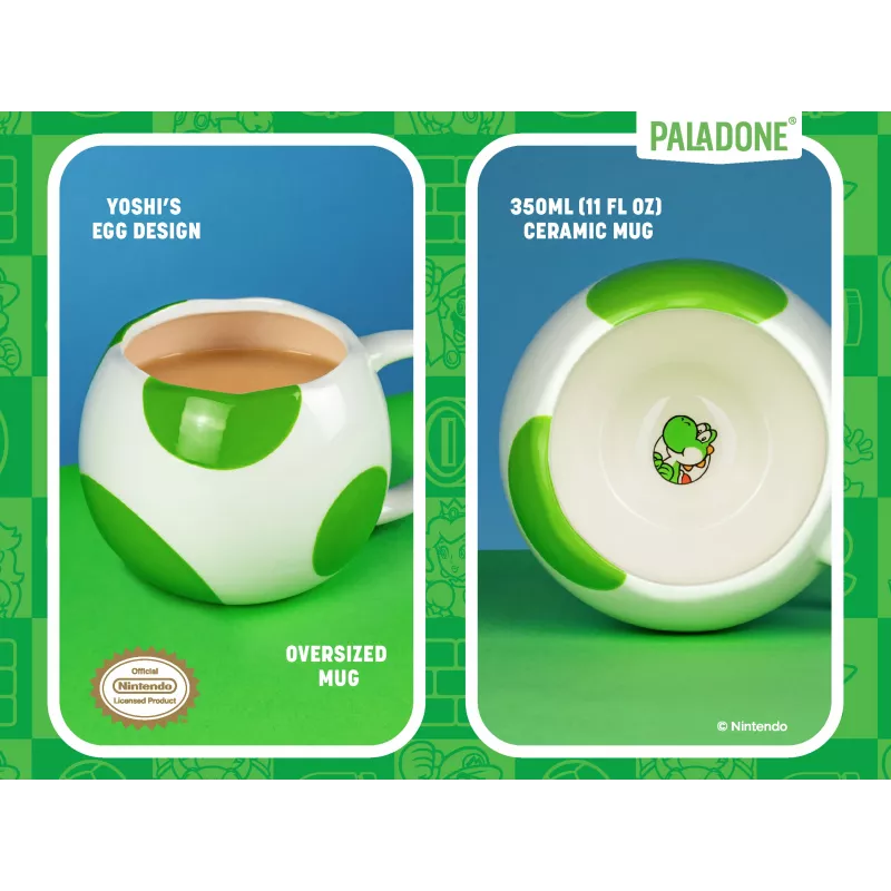 Paladone Yoshi muna kujuline kruus