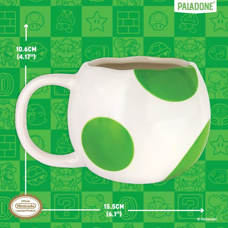 Paladone Yoshi muna kujuline kruus