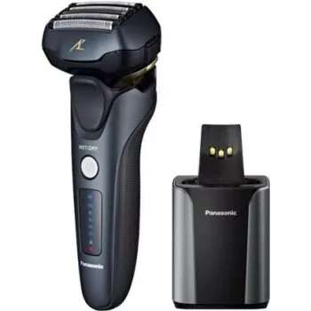 Panasonic ES-LV97-K803 5-teraline kaar-kile elektriline pardel automaatse puhastus- ja laadimisjaamaga, märg ja kuiv, must