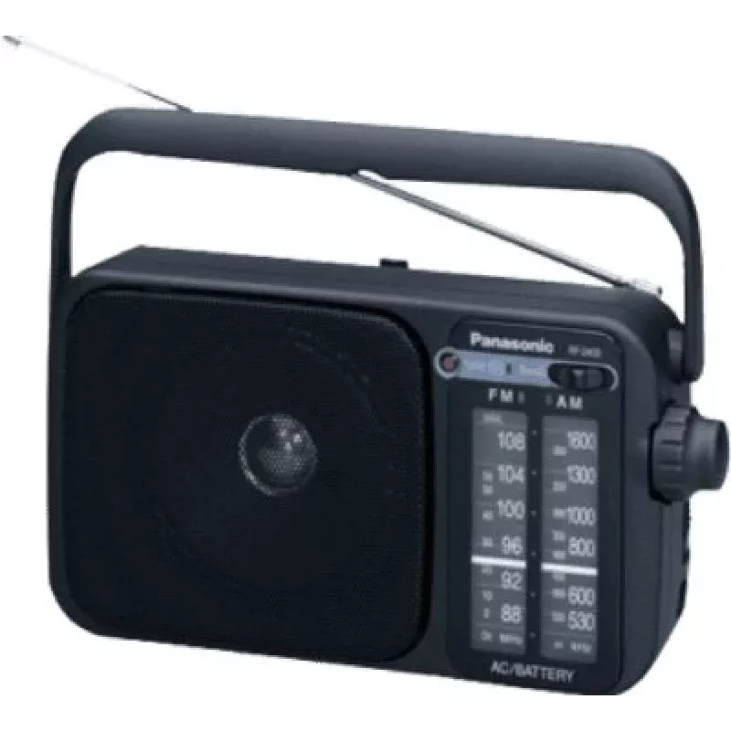 Panasonic RF-2400DEG-K kaasaskantav analoog AM/FM raadio - must
