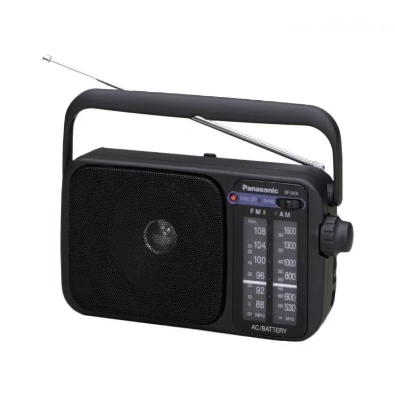 Panasonic RF-2400DEG-K kaasaskantav analoog AM/FM raadio - must