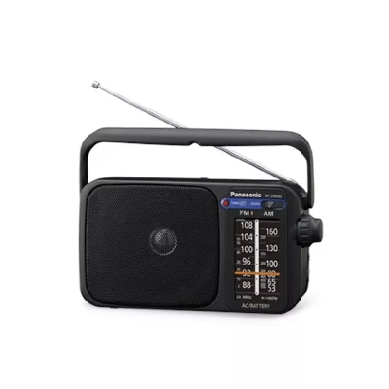 Panasonic RF-2400DEG-K kaasaskantav analoog AM/FM raadio - must