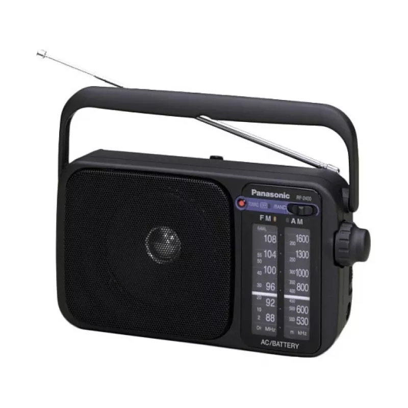Panasonic RF-2400DEG-K kaasaskantav analoog AM/FM raadio - must